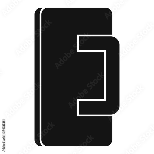 Tiler wall trowel icon. Simple illustration of tiler wall trowel vector icon for web design isolated on white background