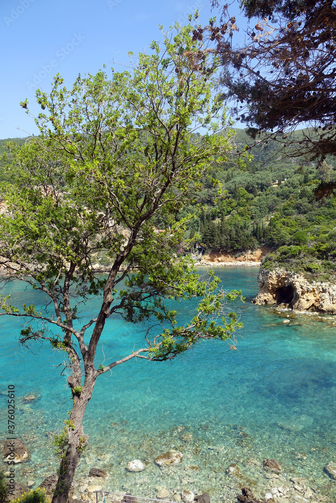 Bucht bei paleokastritsa, Korfu Bucht bei paleokastritsa, Korfu