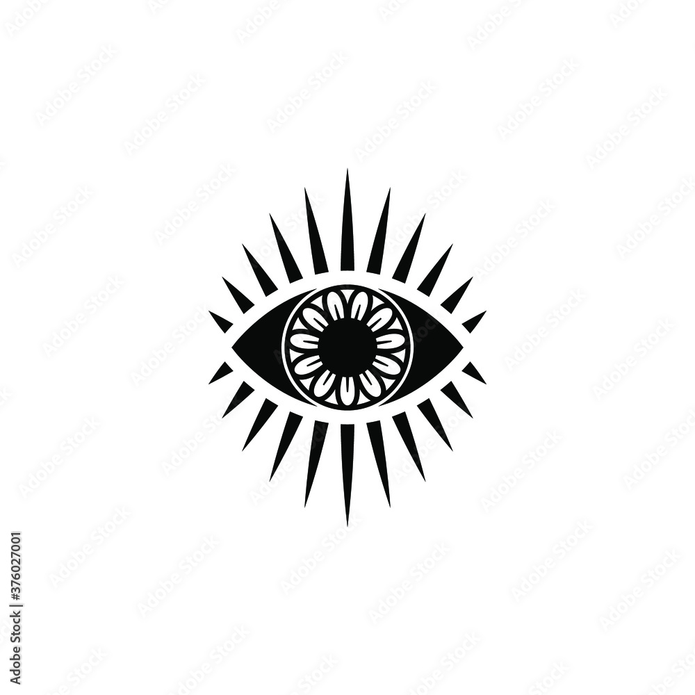 Abstract Tattoo Style Line Art Emblem Stock Vector (Royalty Free) 266642180  | Shutterstock