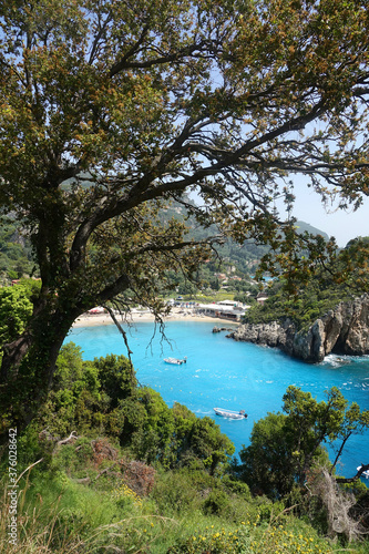 Bucht bei paleokastritsa, Korfu