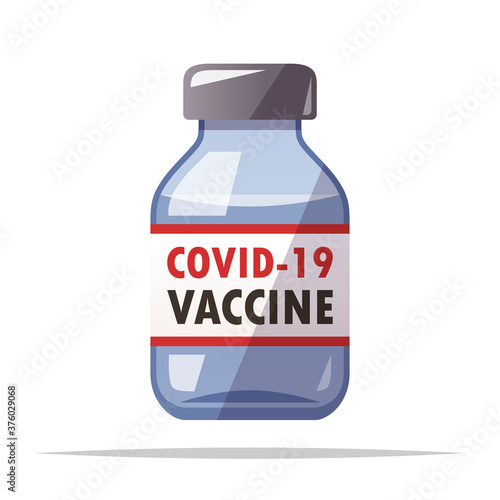 Covid 19 Vaccine vector isolated illustration