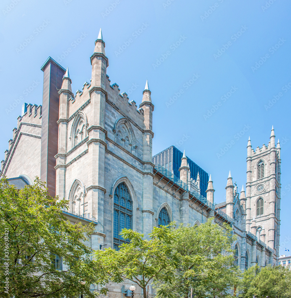Notre-Dame Basilica Montreal (Basilique Notre-Dame de Montréal) Place d'Armes Québec Canada