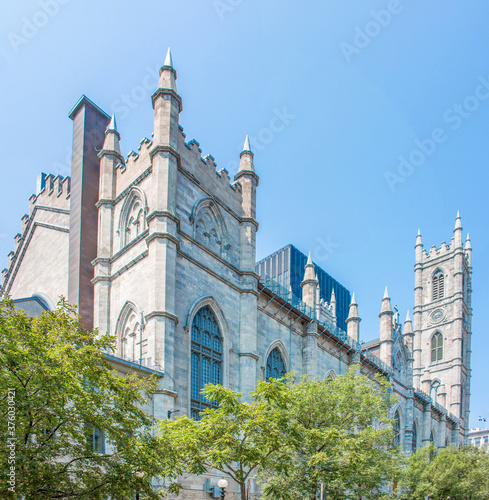 Notre-Dame Basilica Montreal (Basilique Notre-Dame de Montréal) Place d'Armes Québec Canada