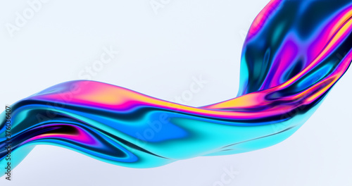 Abstract 3d render, colorful background design, modern illustration photo