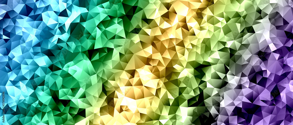 キラキラしたアブストラクト背景 青と緑と黄色と紫色のグラデーション Stock Illustration Adobe Stock