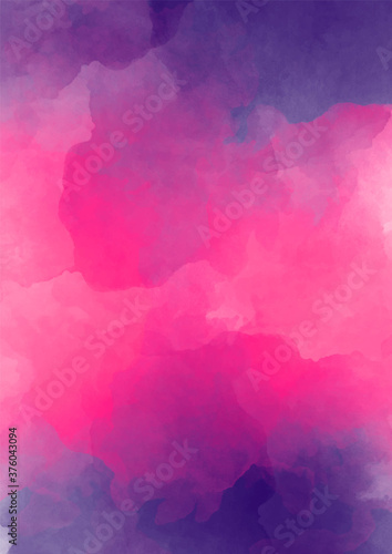 pink violet bright, rich watercolor background