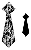 Recursion collage man tie and basic icon. Vector collage is composed with recursive man tie icons. Flat vector design on a white background.