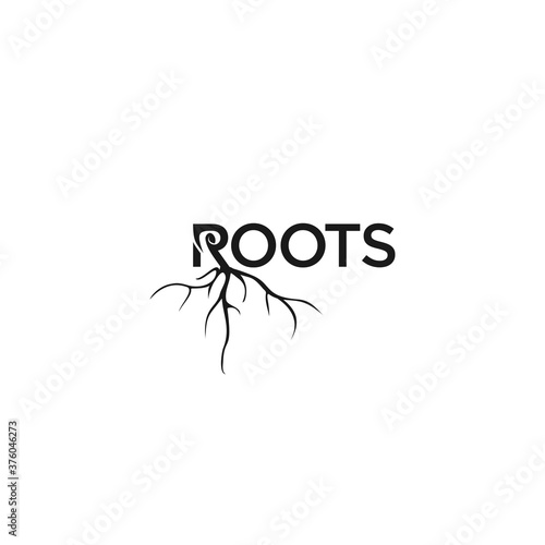 Root logo  vector image, typography design logo