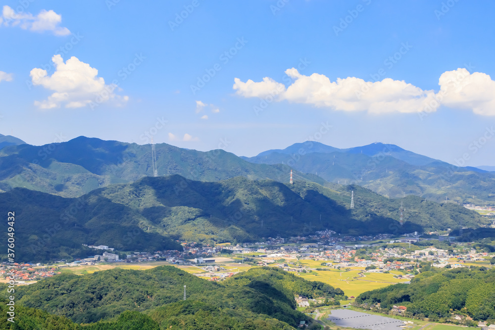 平尾台から見た北九州市内　福岡県　Kitakyusyu city seen from Hiraodai Fukuoka-ken