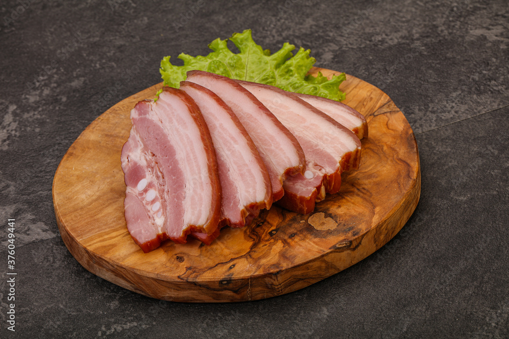 Tasty smoked pork brisket slice Tasty smoked pork brisket slice