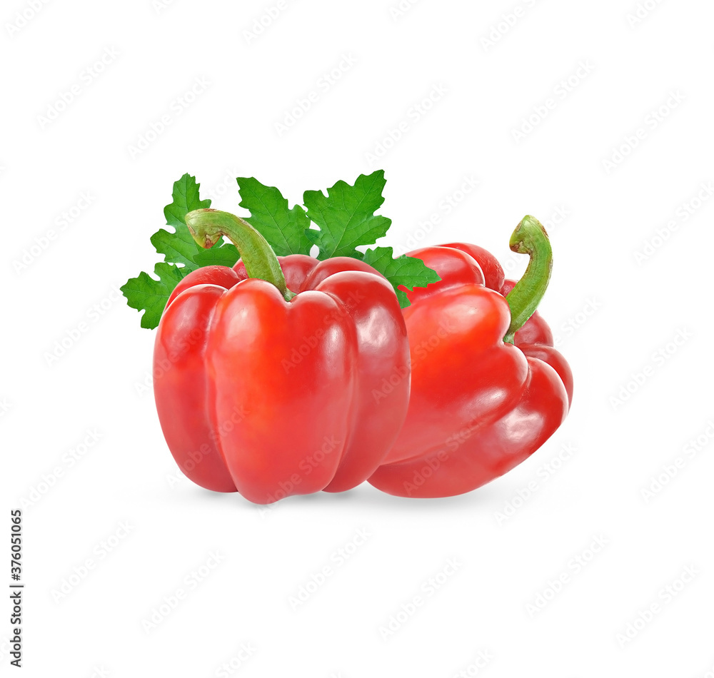 sweet pepper on white background sweet pepper on white background