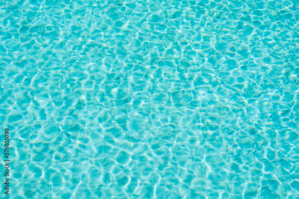 Beautiful blue water surface Bright in the pool.water background.