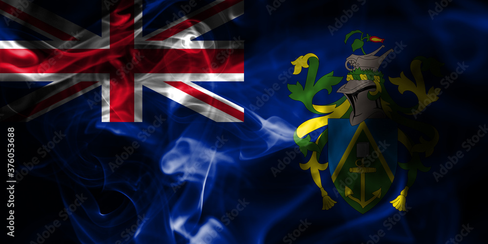 Pitcairn Islands smoke flag, British Overseas Territories, Britain dependent territory flag