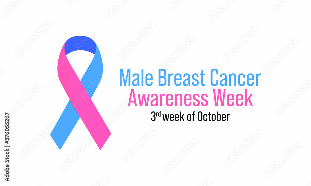 Vector illustration on the theme of Male breast Cancer awareness week observed each year during 3rd week of October. Vector illustration on the theme of Male breast Cancer awareness week observed each year during 3rd week of October.