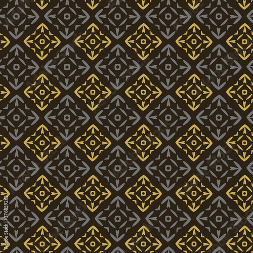 Oriental background Wallpaper texture seamless pattern on black background for your design