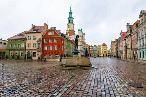 The old town in Poznan, Poland. 