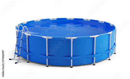 Photo Blue Portable Outdoor Pool