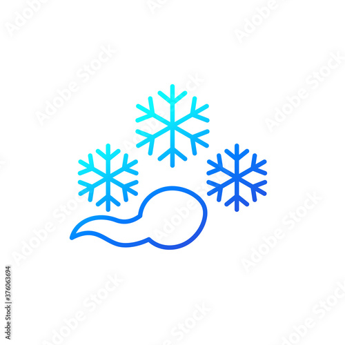 frozen sperm, cryopreservation line icon