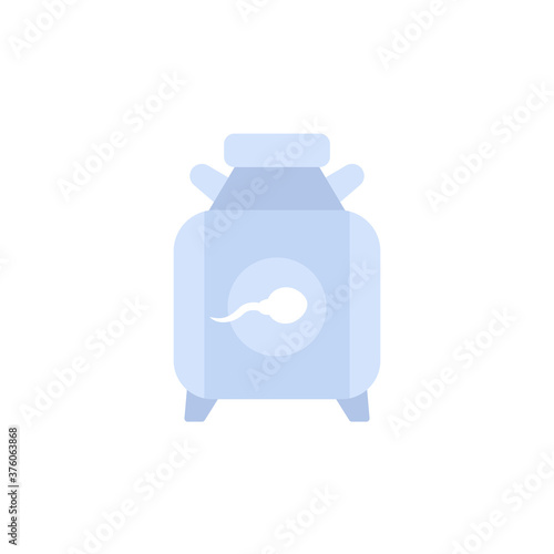sperm bank, cryobank vector icon