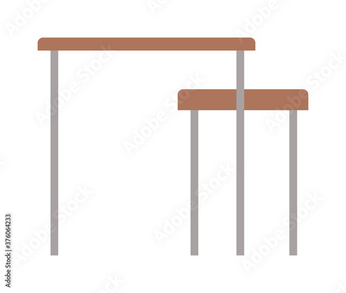 home table with chair vector design