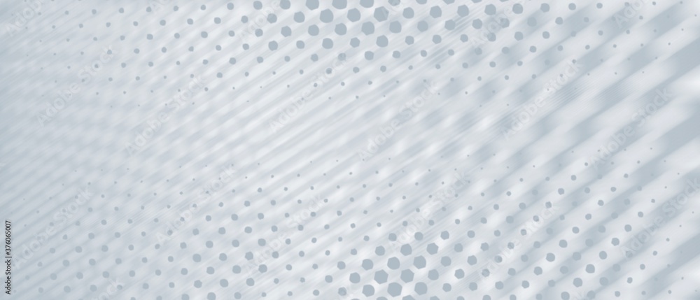 Naklejka premium Grey halftone pattern with white line motion background wallpaper . Clean grey geometric background.