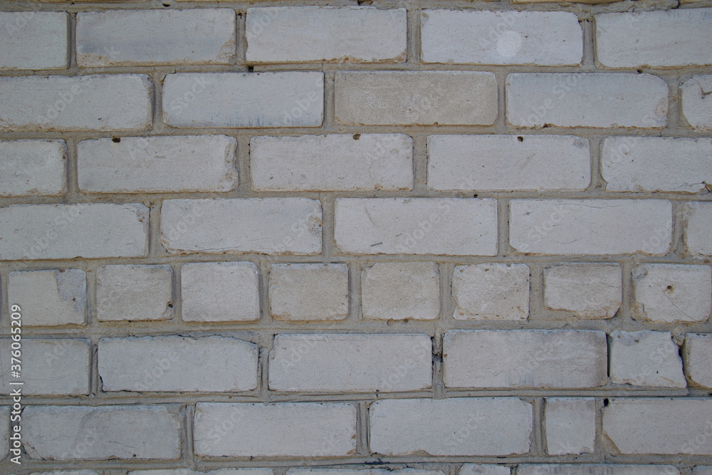 Obraz premium old white brick wall