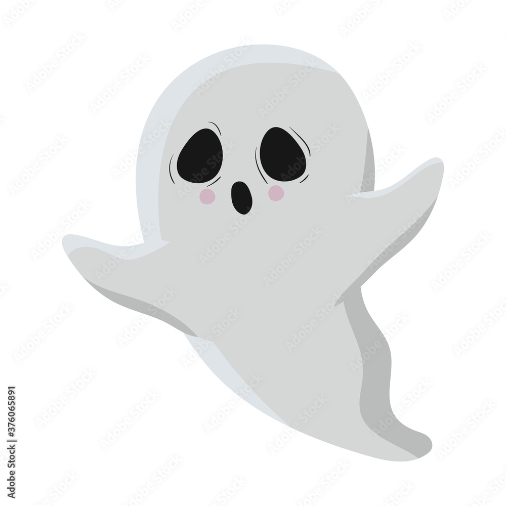 Halloween ghost cartoon vector design Halloween ghost cartoon vector design