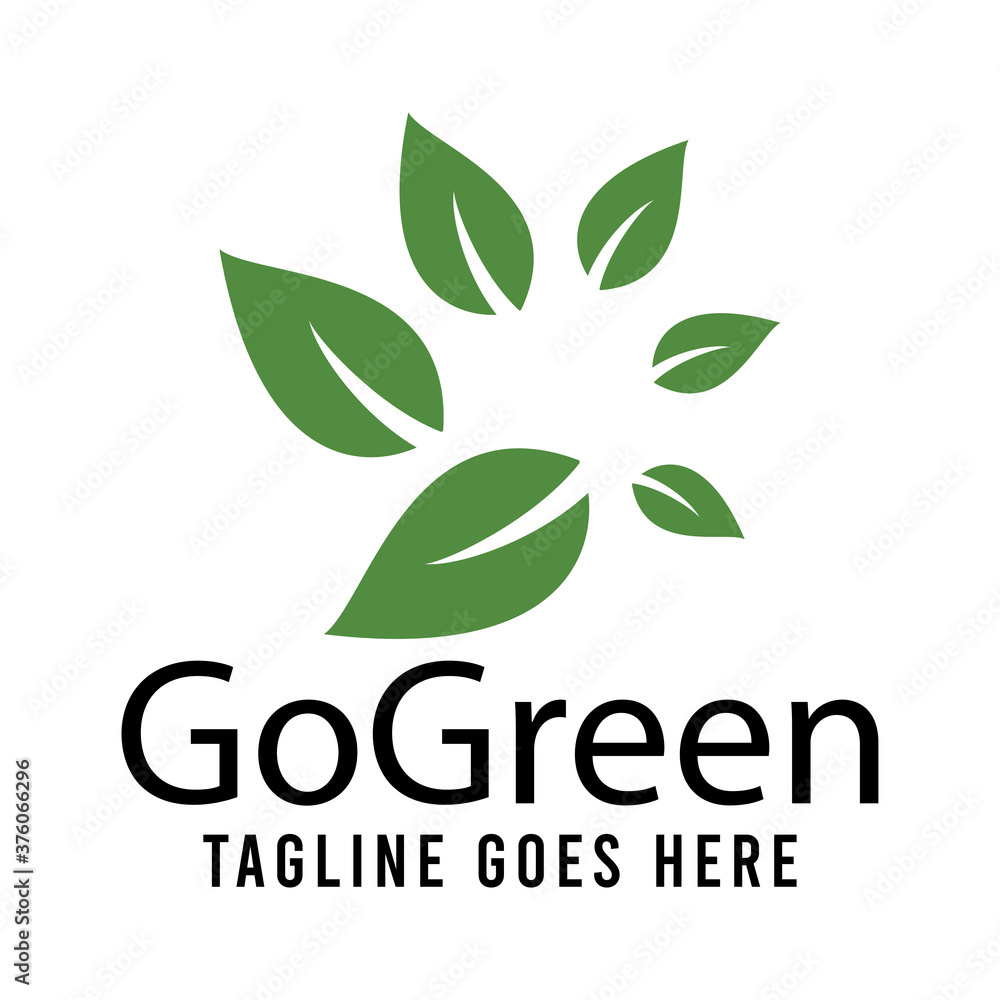 Nature leaf go green logo icon vector template. Nature leaf go green logo icon vector template.