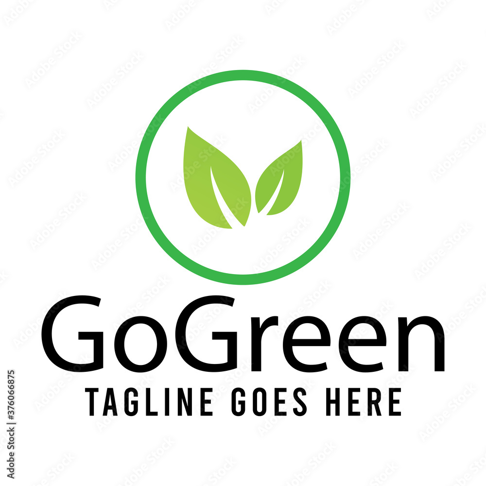 Nature leaf go green logo icon vector template. Nature leaf go green logo icon vector template.