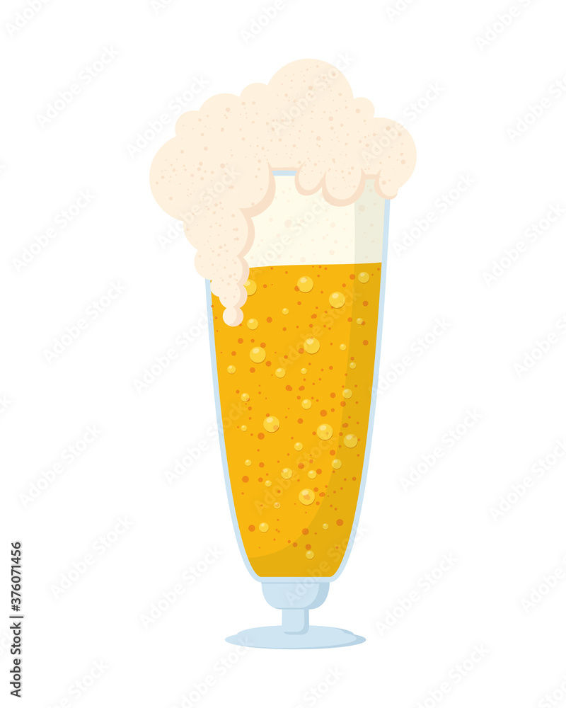 fresh beer in cup isolated icon fresh beer in cup isolated icon