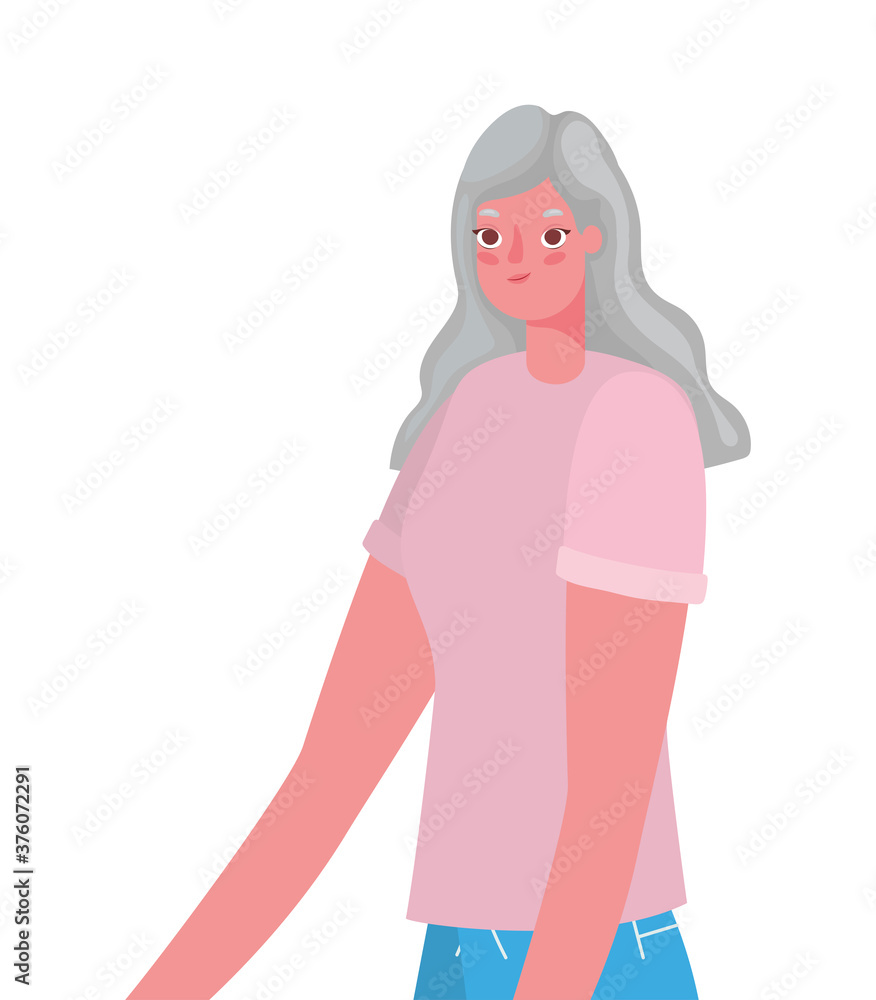 Senior woman cartoon vector design Senior woman cartoon vector design