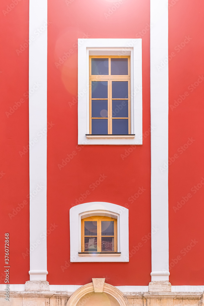 Two Windows on the facade of the building.