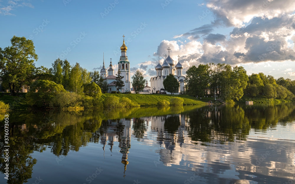 Vologda city center.  Cathedral of Sophia the Wisdom of God.