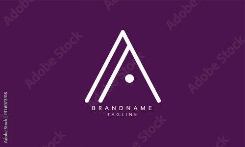 Alphabet letters Initials Monogram logo AA, A