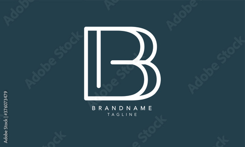 Alphabet letters Initials Monogram logo BB, B