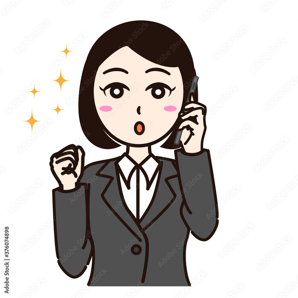 Woman business suit with smartphone or personal id card Woman business suit with smartphone or personal id card