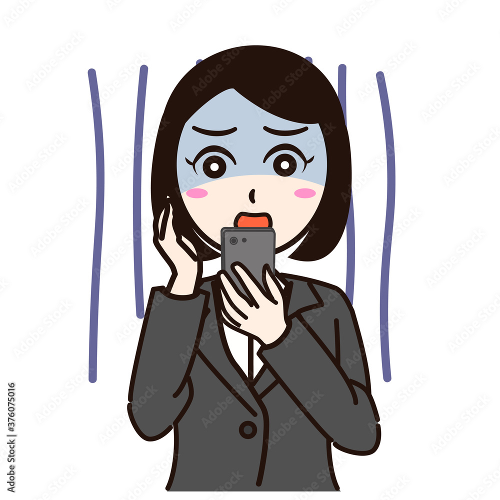 Woman business suit with smartphone or personal id card Woman business suit with smartphone or personal id card