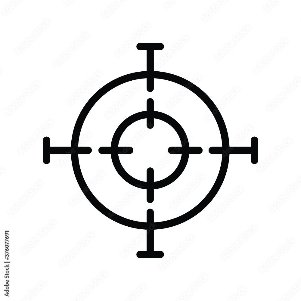 Bullseye target or arrow target flat icon for apps and websites Bullseye target or arrow target flat icon for apps and websites
