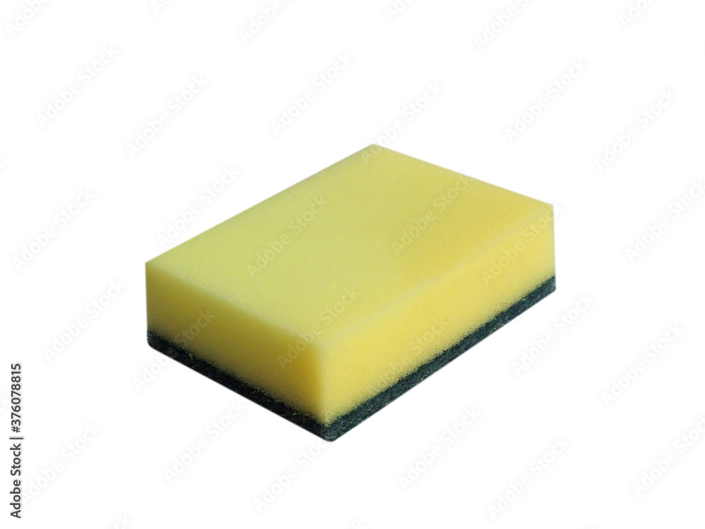 Sponge pad for cleaning and washing dishes isolated on white background. Sponge pad for cleaning and washing dishes isolated on white background.