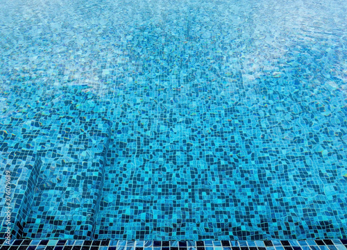 Swimming pool on dalight photo