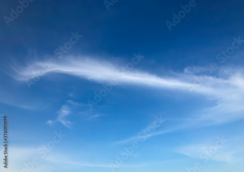 clear sky with clouds ,Closeup blue background.