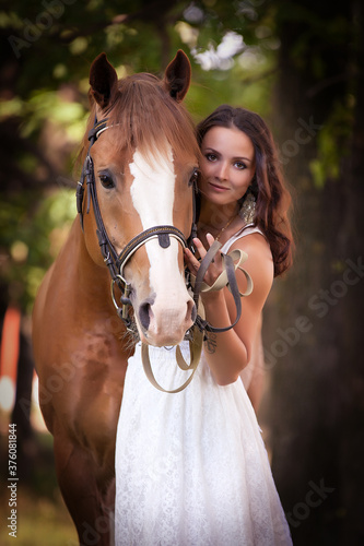 Girl and horse