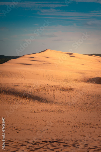The great Dune of Pilat  highest dune of Europe at Arcachon  Aquitanie  France.
