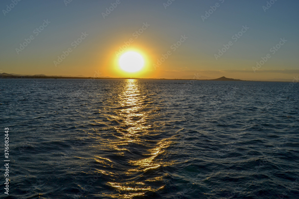 SUNSET IN MURCIA. SHIPPING IN SPAIN. SUNSET IN MURCIA. SHIPPING IN SPAIN.