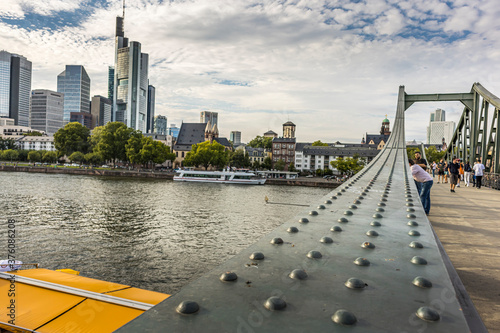 Frankfurt / Main, Germany - September 03rd 2020: A german photographer visiting the 