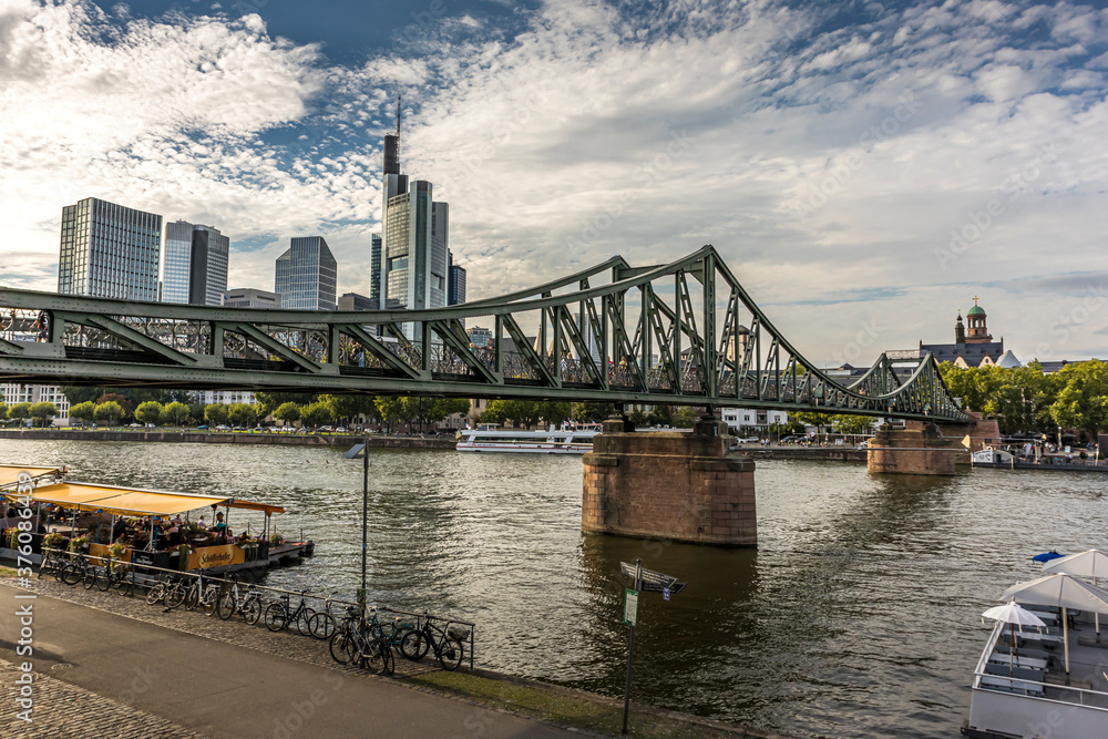 Frankfurt / Main, Germany - September 03rd 2020: A german photographer visiting the 