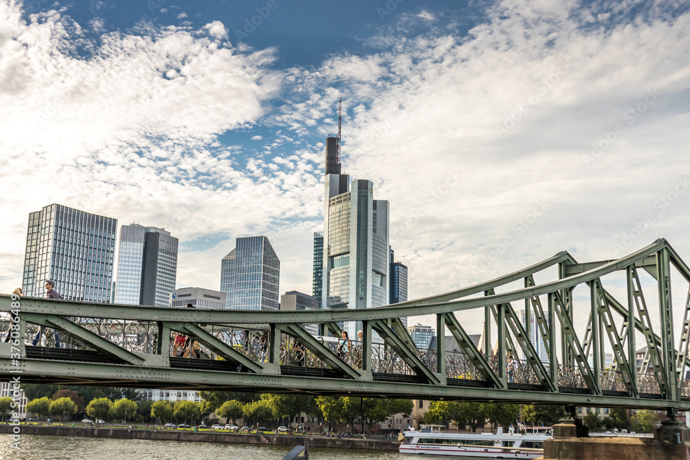 Frankfurt / Main, Germany - September 03rd 2020: A german photographer visiting the 