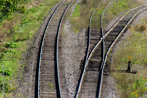 raildoad tracks  photo