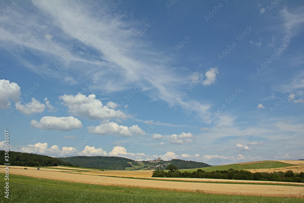 Landschaft im Oberfranken in Bayern