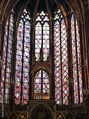 stained glass window in church